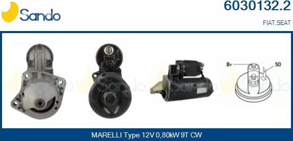 Sando 6030132.2 - Démarreur droxauto.com
