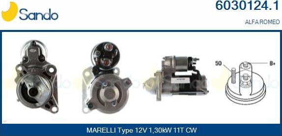 Sando 6030124.1 - Démarreur droxauto.com