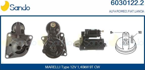 Sando 6030122.2 - Démarreur droxauto.com