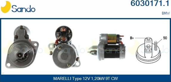 Sando 6030171.1 - Démarreur droxauto.com