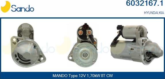 Sando 6032167.1 - Démarreur droxauto.com