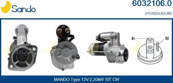 Sando 6032106.0 - Démarreur droxauto.com