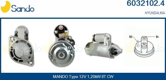Sando 6032102.4 - Démarreur droxauto.com