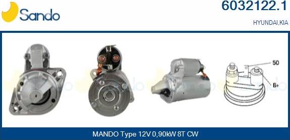 Sando 6032122.1 - Démarreur droxauto.com
