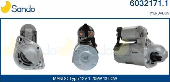 Sando 6032171.1 - Démarreur droxauto.com