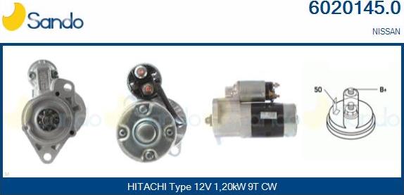 Sando 6020145.0 - Démarreur droxauto.com