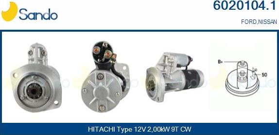 Sando 6020104.1 - Démarreur droxauto.com
