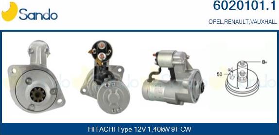 Sando 6020101.1 - Démarreur droxauto.com