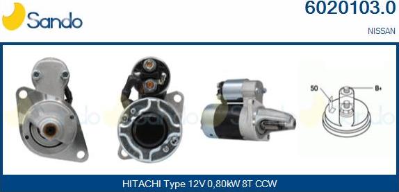 Sando 6020103.0 - Démarreur droxauto.com