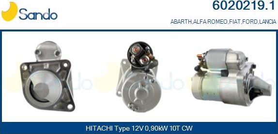 Sando 6020219.1 - Démarreur droxauto.com
