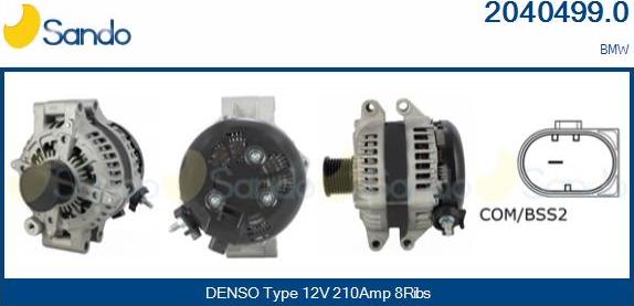 Sando 2040499.0 - Alternateur droxauto.com