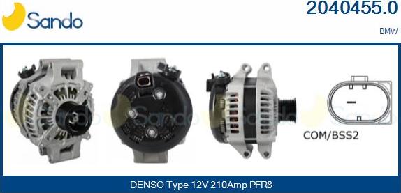 Sando 2040455.0 - Alternateur droxauto.com