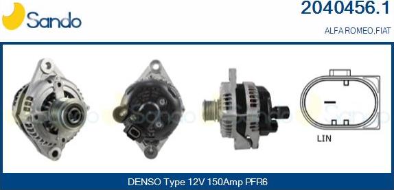 Sando 2040456.1 - Alternateur droxauto.com