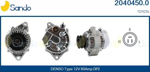 Sando 2040450.0 - Alternateur droxauto.com