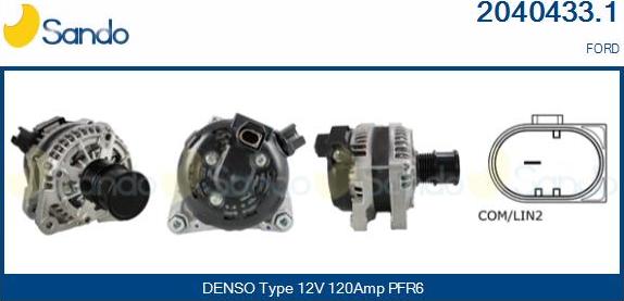 Sando 2040433.1 - Alternateur droxauto.com