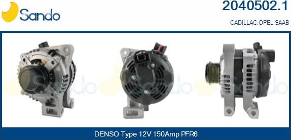 Sando 2040502.1 - Alternateur droxauto.com