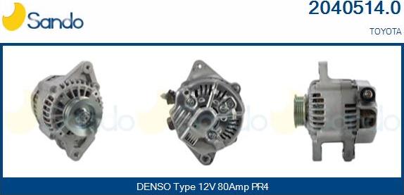 Sando 2040514.0 - Alternateur droxauto.com