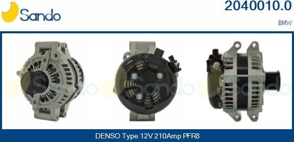 Sando 2040010.0 - Alternateur droxauto.com