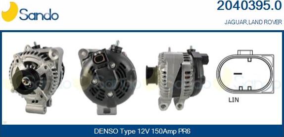 Sando 2040395.0 - Alternateur droxauto.com