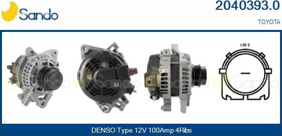 Sando 2040393.0 - Alternateur droxauto.com