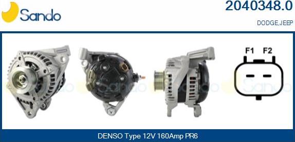 Sando 2040348.0 - Alternateur droxauto.com