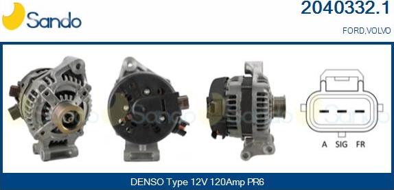 Sando 2040332.1 - Alternateur droxauto.com