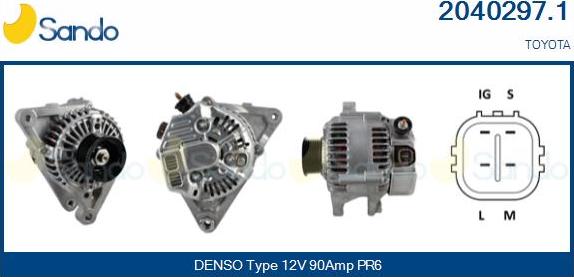 Sando 2040297.1 - Alternateur droxauto.com