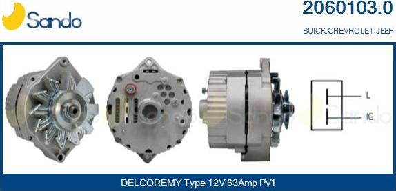 Sando 2060103.0 - Alternateur droxauto.com