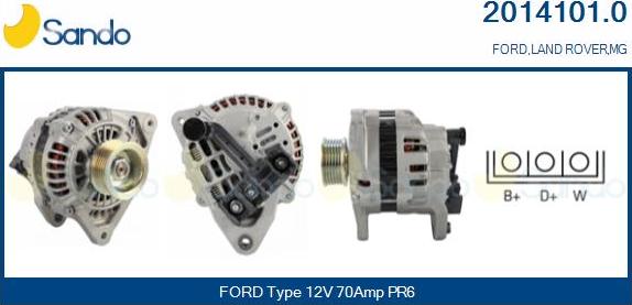 Sando 2014101.0 - Alternateur droxauto.com