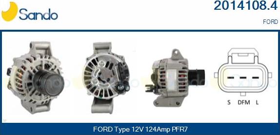 Sando 2014108.4 - Alternateur droxauto.com