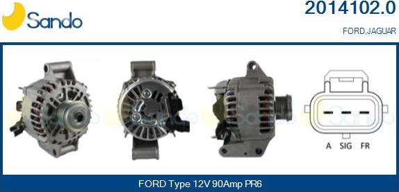 Sando 2014102.0 - Alternateur droxauto.com