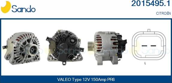 Sando 2015495.1 - Alternateur droxauto.com