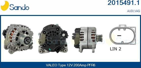 Sando 2015491.1 - Alternateur droxauto.com