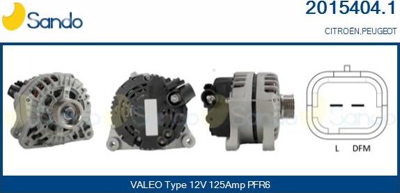 Sando 2015404.1 - Alternateur droxauto.com