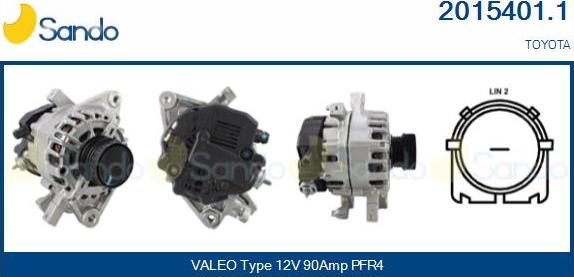Sando 2015401.1 - Alternateur droxauto.com