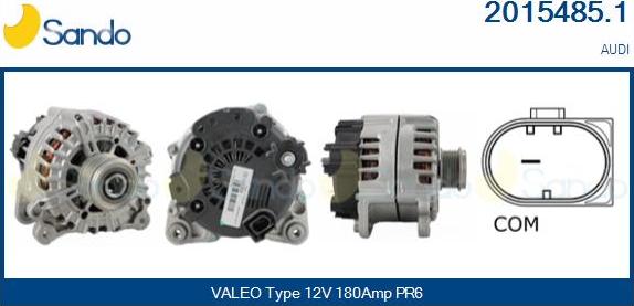 Sando 2015485.1 - Alternateur droxauto.com
