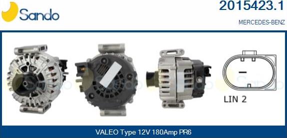 Sando 2015423.1 - Alternateur droxauto.com