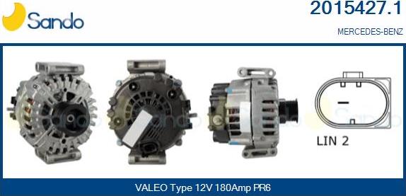 Sando 2015427.1 - Alternateur droxauto.com