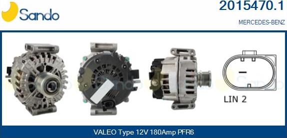 Sando 2015470.1 - Alternateur droxauto.com