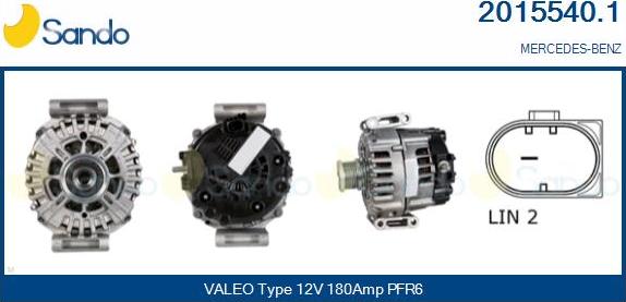 Sando 2015540.1 - Alternateur droxauto.com