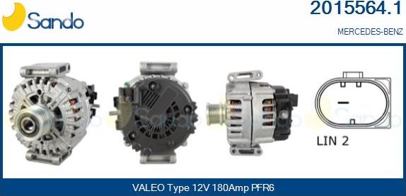 Sando 2015564.1 - Alternateur droxauto.com