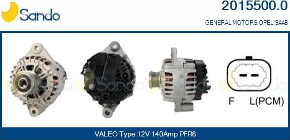 Sando 2015500.0 - Alternateur droxauto.com