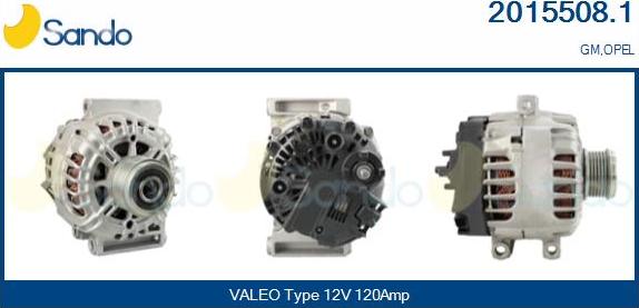 Sando 2015508.1 - Alternateur droxauto.com