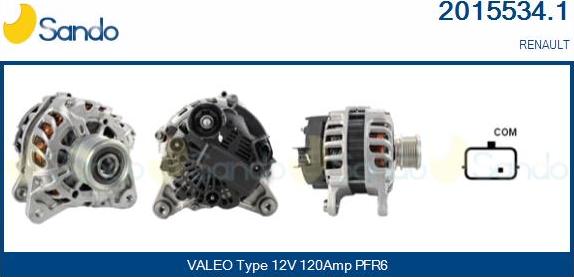 Sando 2015534.1 - Alternateur droxauto.com