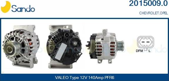 Sando 2015009.0 - Alternateur droxauto.com