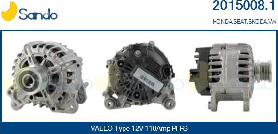 Sando 2015008.1 - Alternateur droxauto.com