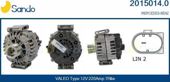 Sando 2015014.0 - Alternateur droxauto.com