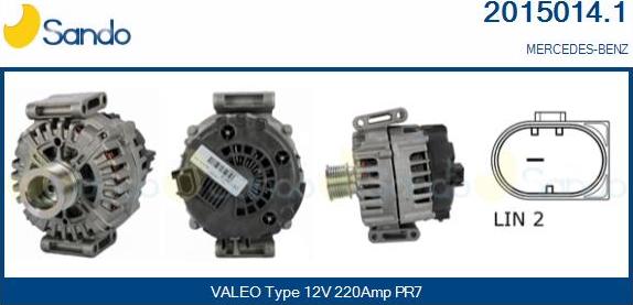 Sando 2015014.1 - Alternateur droxauto.com