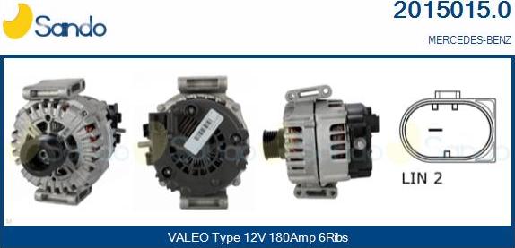 Sando 2015015.0 - Alternateur droxauto.com