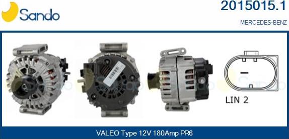 Sando 2015015.1 - Alternateur droxauto.com
